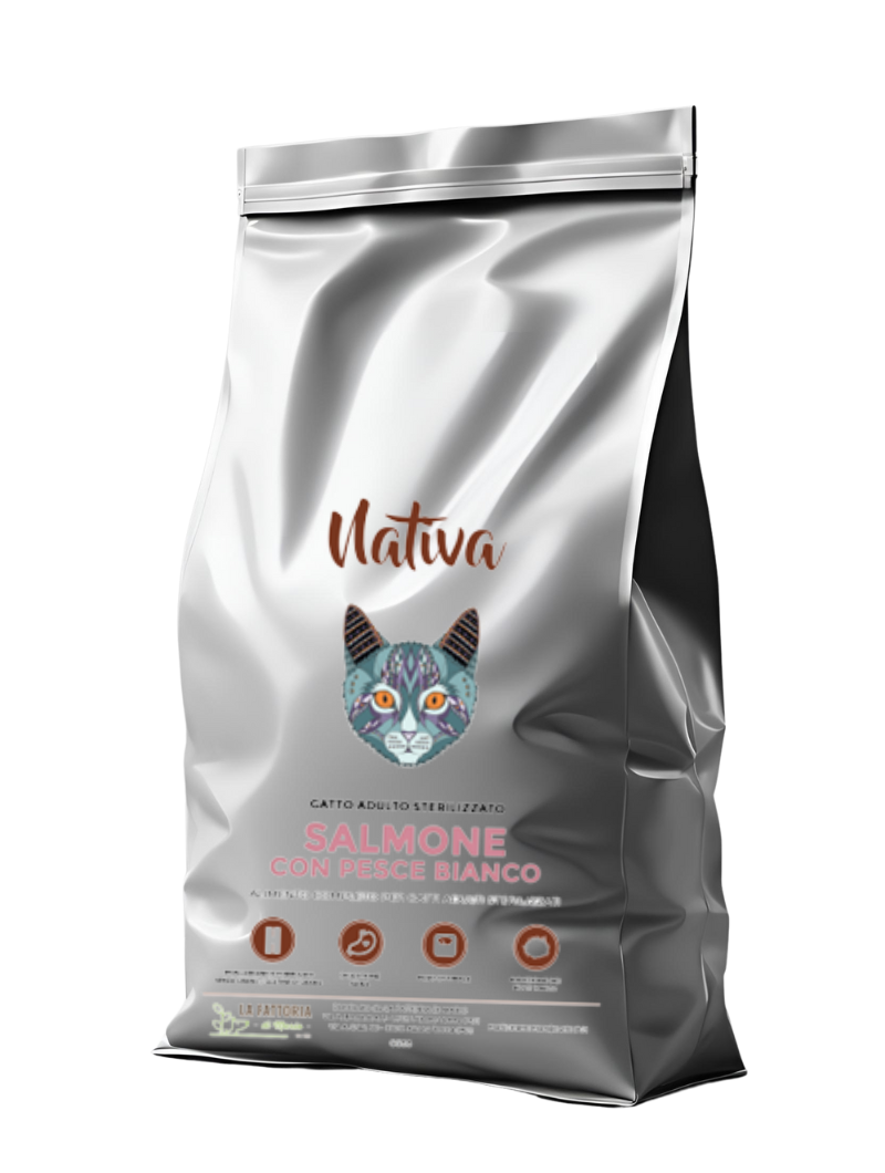 Gatto Adulto Sterilizzato - Salmone e Pesce Bianco