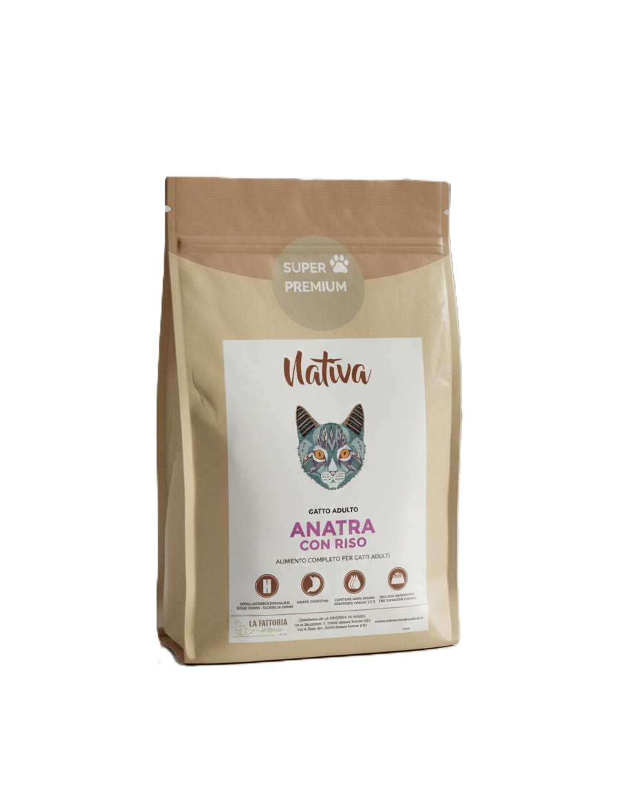 Gatto adulto - Anatra con riso - MONOPROTEICO