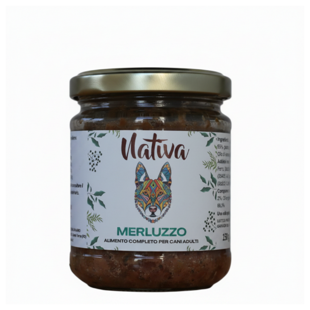 Cane - Alimento umido completo al Filetto di Merluzzo - MONOPROTEICO