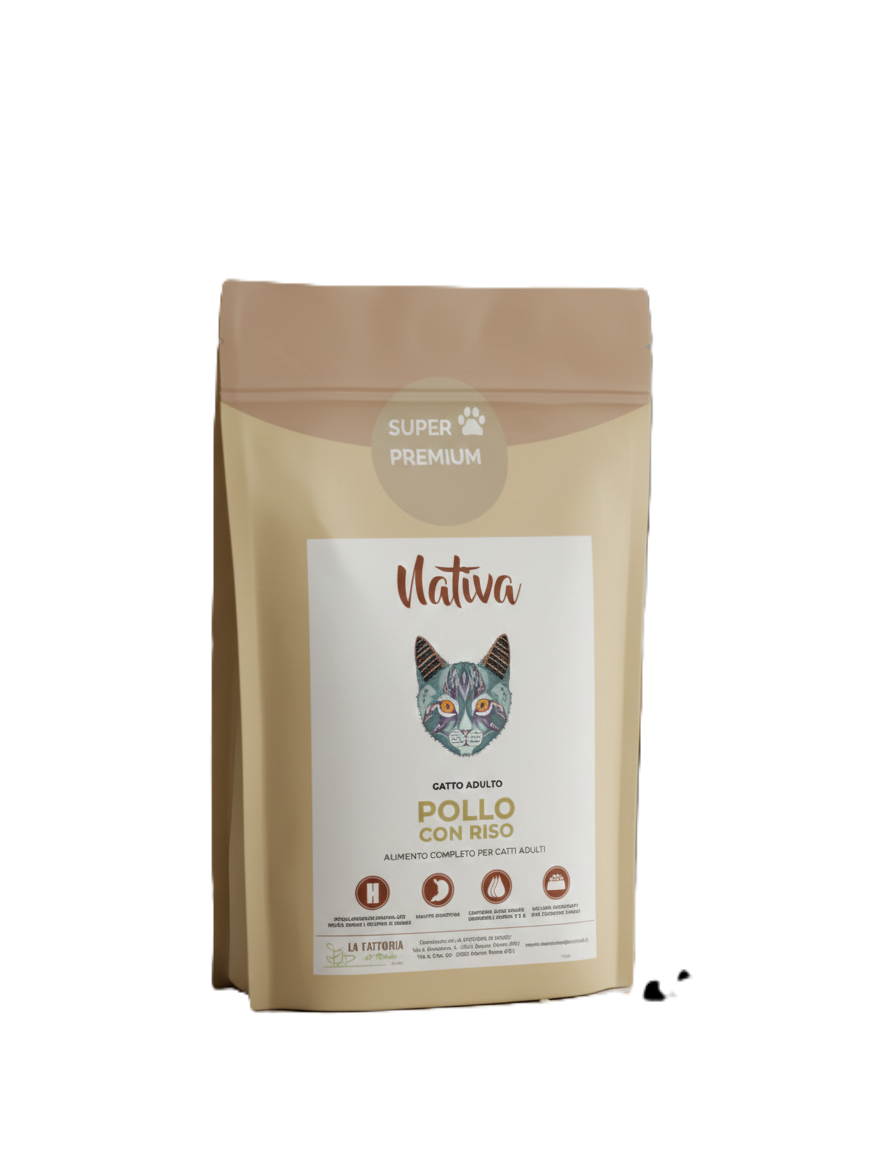 Gatto adulto - Pollo con riso - MONOPROTEICO
