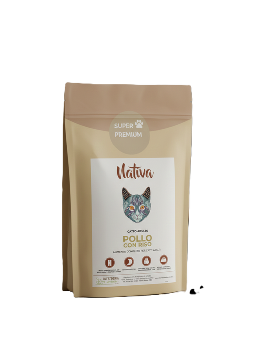 Gatto adulto - Pollo con riso - MONOPROTEICO