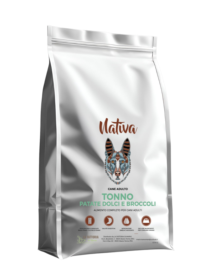 Cane - Grain free - Tonno con patate dolci e broccoli