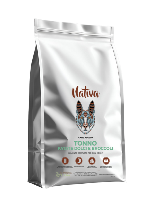 Cane - Grain free - Tonno con patate dolci e broccoli