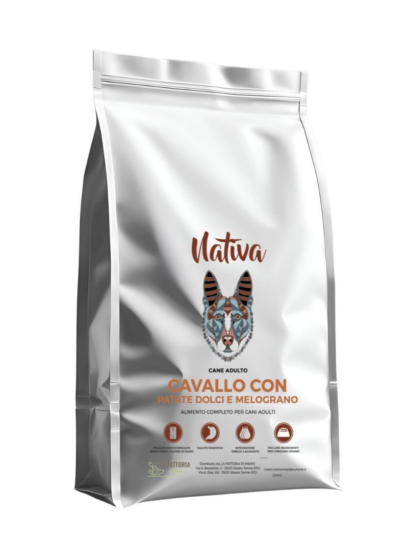 Cane - Grain Free - Cavallo con patate dolci e melograno - MONOPROTEICO