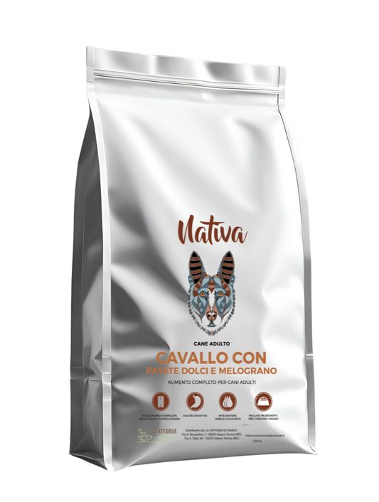 Cane - Grain Free - Cavallo con patate dolci e melograno - MONOPROTEICO