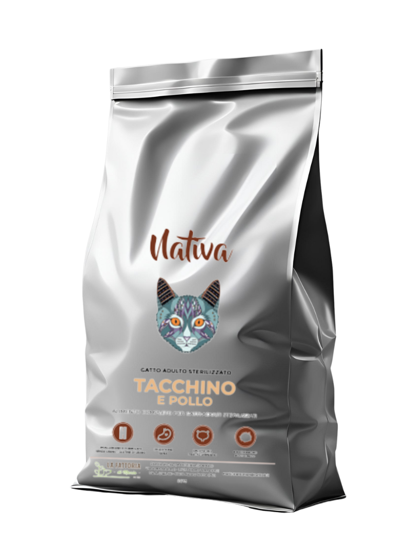 Gatto adulto sterilizzato - 70% Tacchino e pollo